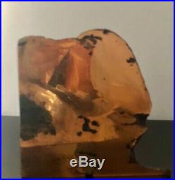 Exquisite Glacier Formed RARE COLORS HARD TO FIND Copper Bookends