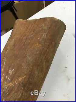 LARGE PETRIFIED WOOD LOG GORGEOUS 40 lb MINERAL, ROCK ANTIQUE Collector Fossil