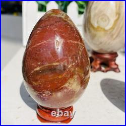 Natural Petrified Wood Sphere Fossil Agate Quartz Crystal Egg Madagascar 1760g