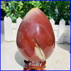 Natural Petrified Wood Sphere Fossil Agate Quartz Crystal Egg Madagascar 1760g