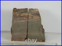 PETRIFIED WOOD (BOOKENDS-Cutting material) OLD MINE HOLBROOK, ARIZONA