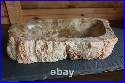 PETRIFIED WOOD Vessel Sink Washroom Basin Bathroom Countertop Stone Fossil