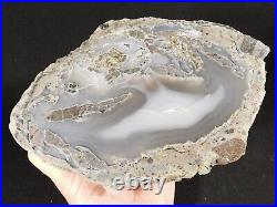 PURE Agate Fortification! BIG Polished Wiggins Petrified WOOD Fossil Wy 4224gr
