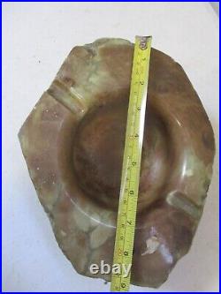 Petrified Wood Ashtray/Bowl Fossil 7lbs 9 x 7