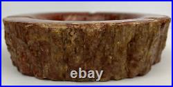 Petrified Wood Ashtray candy dish bowl heavy mid century used