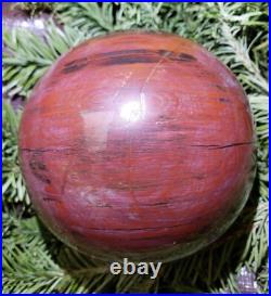 Petrified Wood Sphere Orb Quartz Crystal Ball Fossil Mineral UV Druzy, 1266g Petrified Wood Sphere Orb Quartz Crystal Ball Fossil Mineral UV Druzy, 1266g