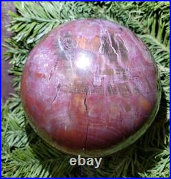 Petrified Wood Sphere Orb Quartz Crystal Ball Fossil Mineral UV Druzy, 1266g Petrified Wood Sphere Orb Quartz Crystal Ball Fossil Mineral UV Druzy, 1266g