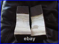 Petrified Wood Stone 7 book ends padded and matching