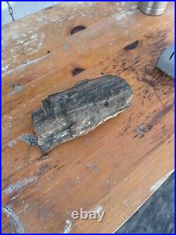 Petrified wood half log that's crystallize it's a beautiful piece