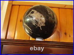 Polished Petrified Wood Sphere from Madagascar 12.4'' Diameter & Weighs 80 lbs