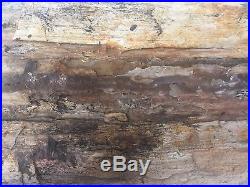 South Carolina 7lb+ Petrified Wood Log Fossil With Rock Crystal Quartz Vein