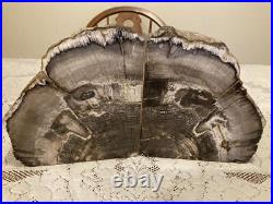 Souvenir Of Ginkgo Petrified Wood Forests Oak Bookends Book Ends 15 LBS