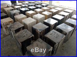 Wholesale 2 Ton MIX Indonesia Petrified Wood Stools Top Side Table Slab Sink